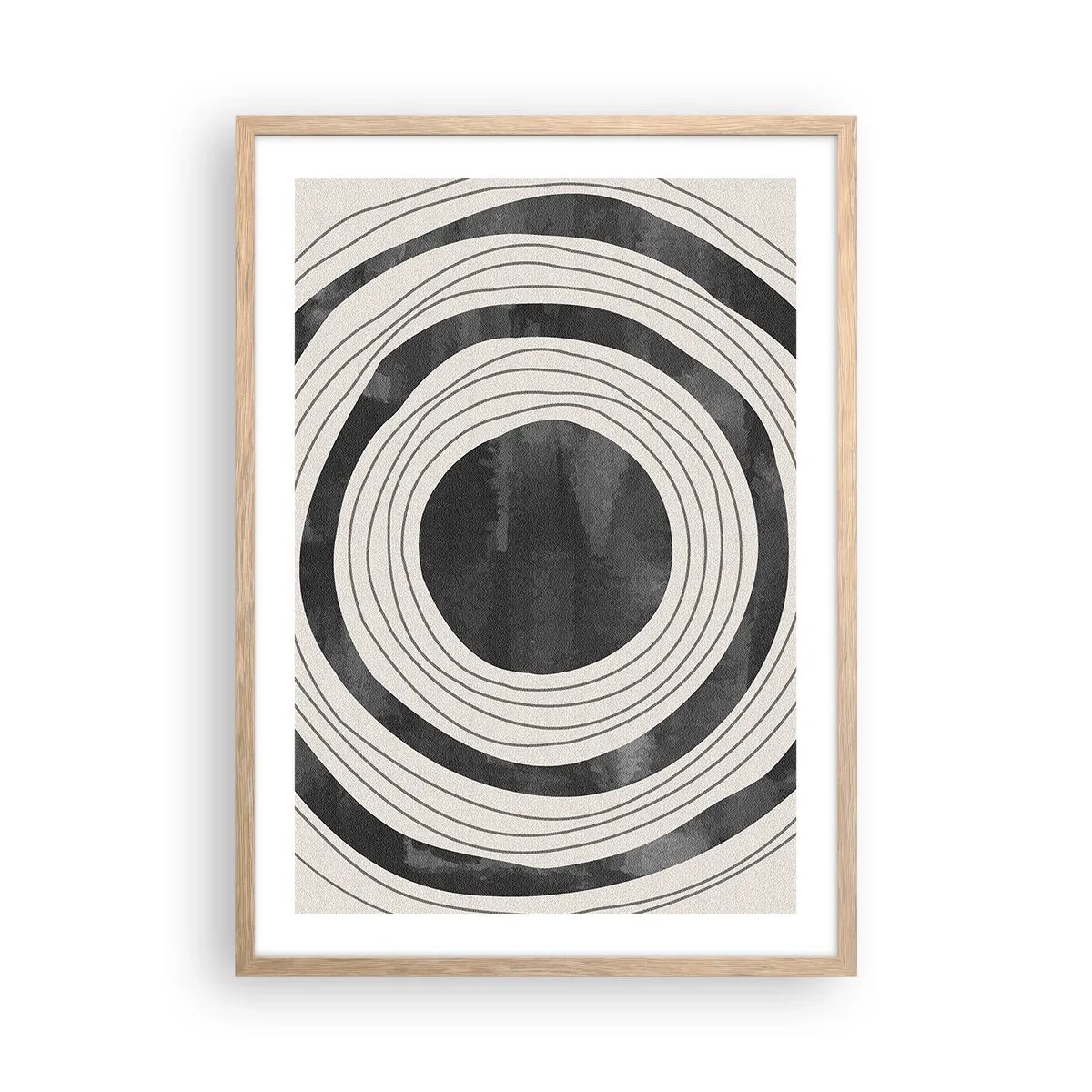 Affiche dans un chêne clair - Poster - Droit au but - 50x70 cm