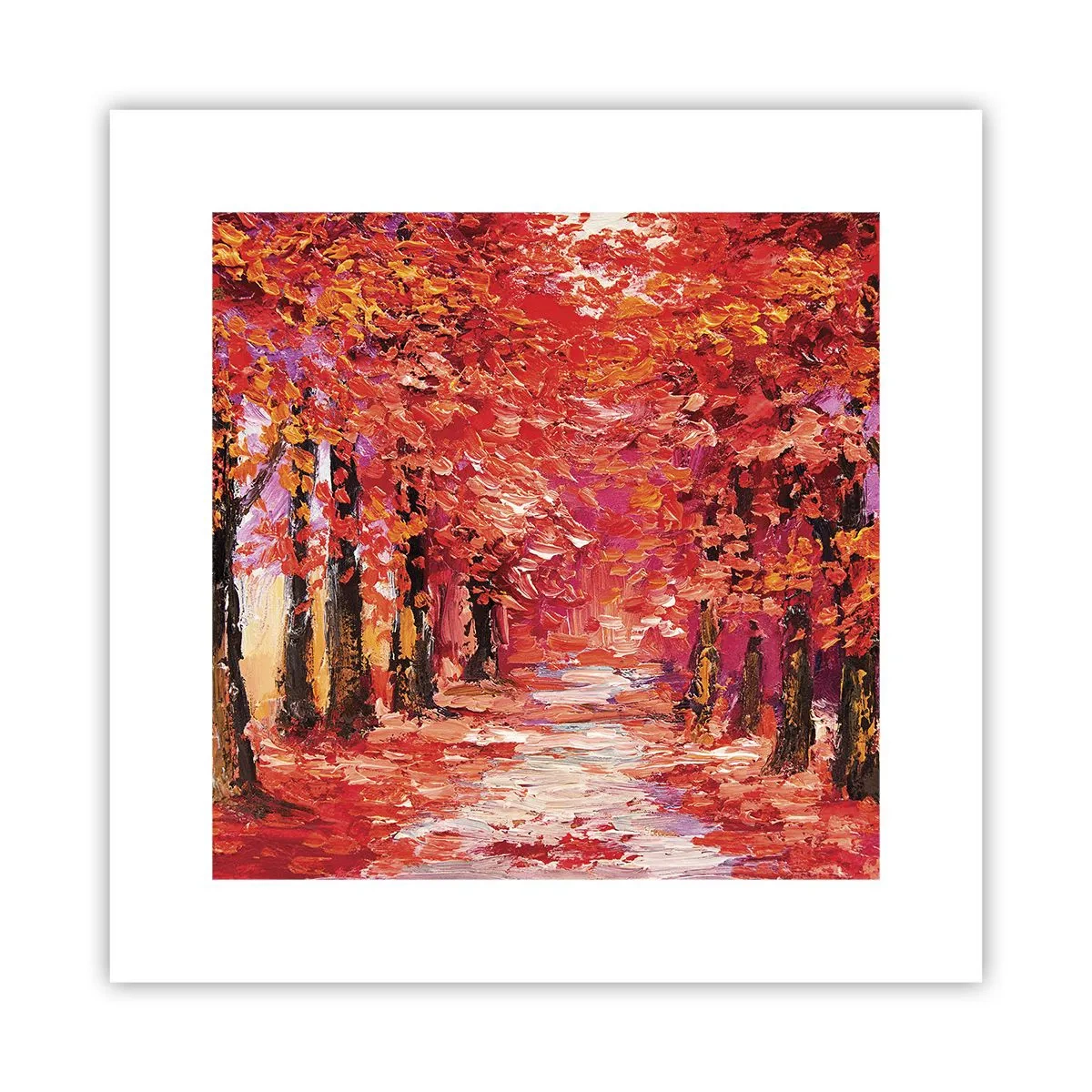 Affiche - Poster - Impression d'automne - 30x30 cm