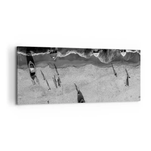 Impression sur toile - Image sur toile - Toujours sur le rivage… - 100x40 cm