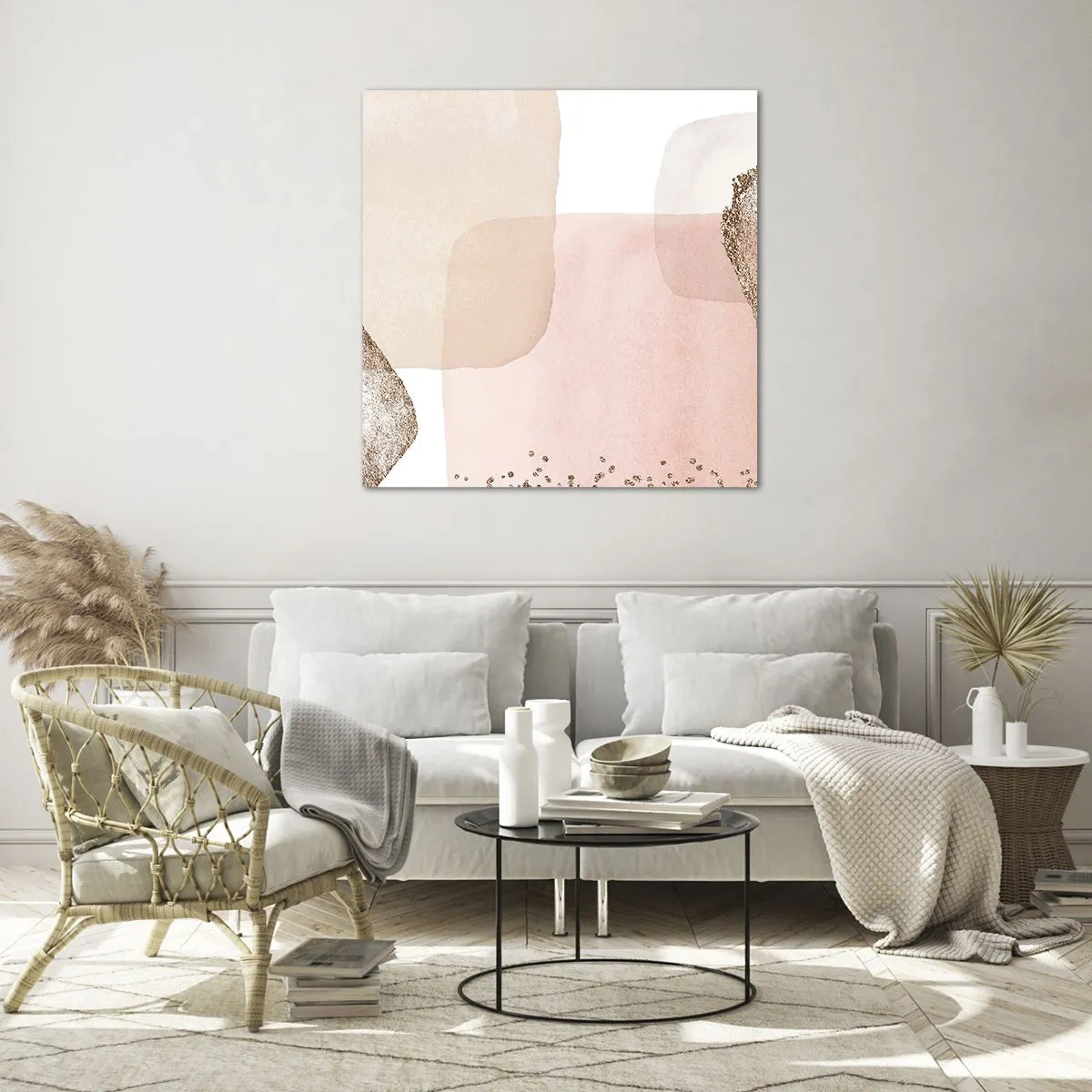 Impression sur verre - Image sur verre - Regard à travers la couleur - 50x50 cm