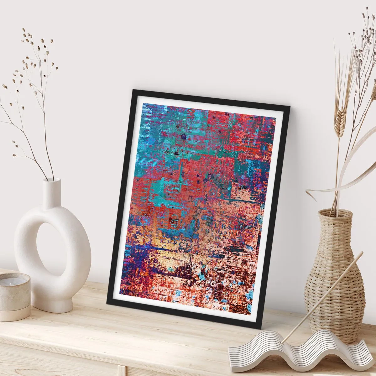 Affiche dans un cadre noir - Poster - Mémoire et oubli - 61x91 cm