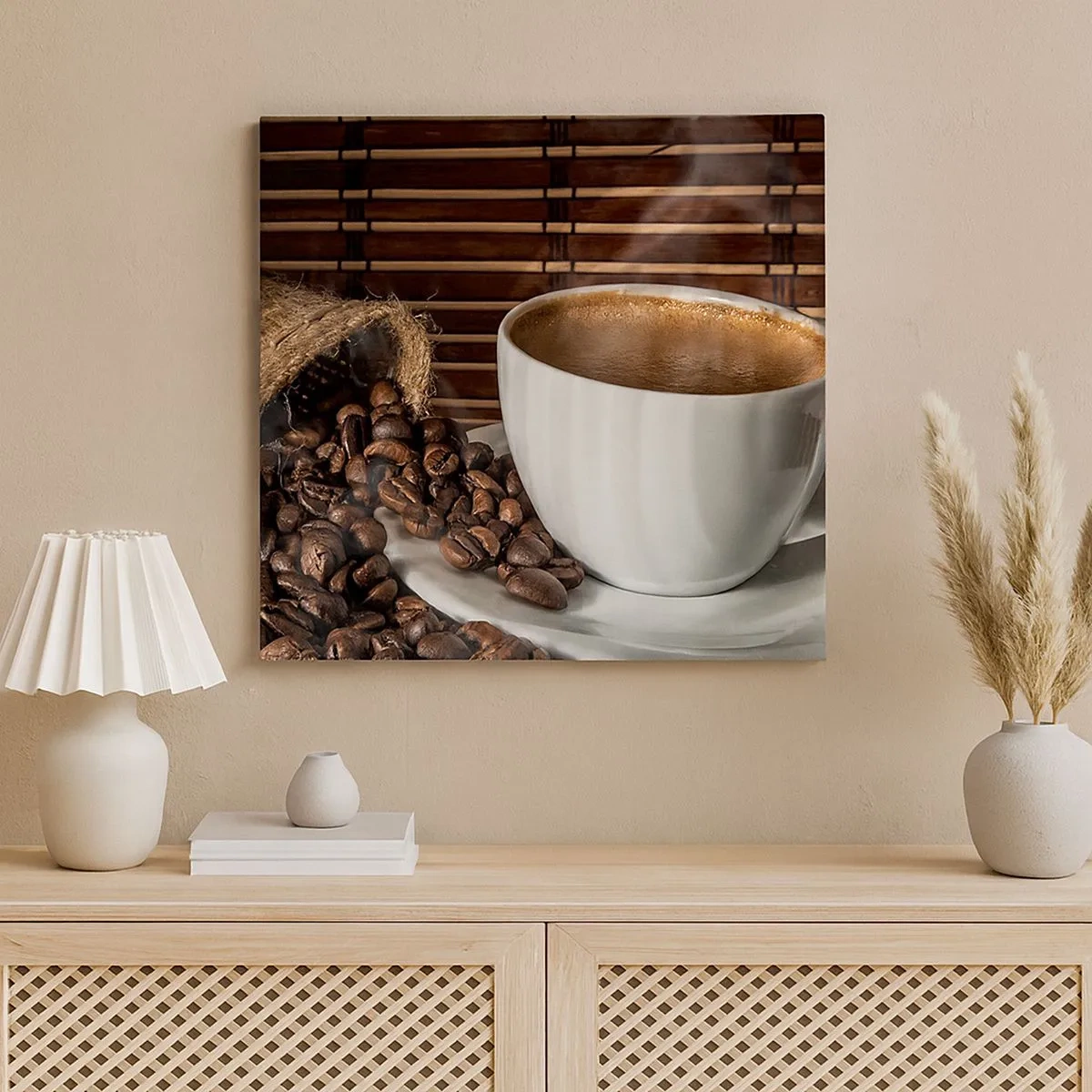 Impression sur toile - Image sur toile - La noirceur du charbon, la clarté de l'ambre - 30x30 cm