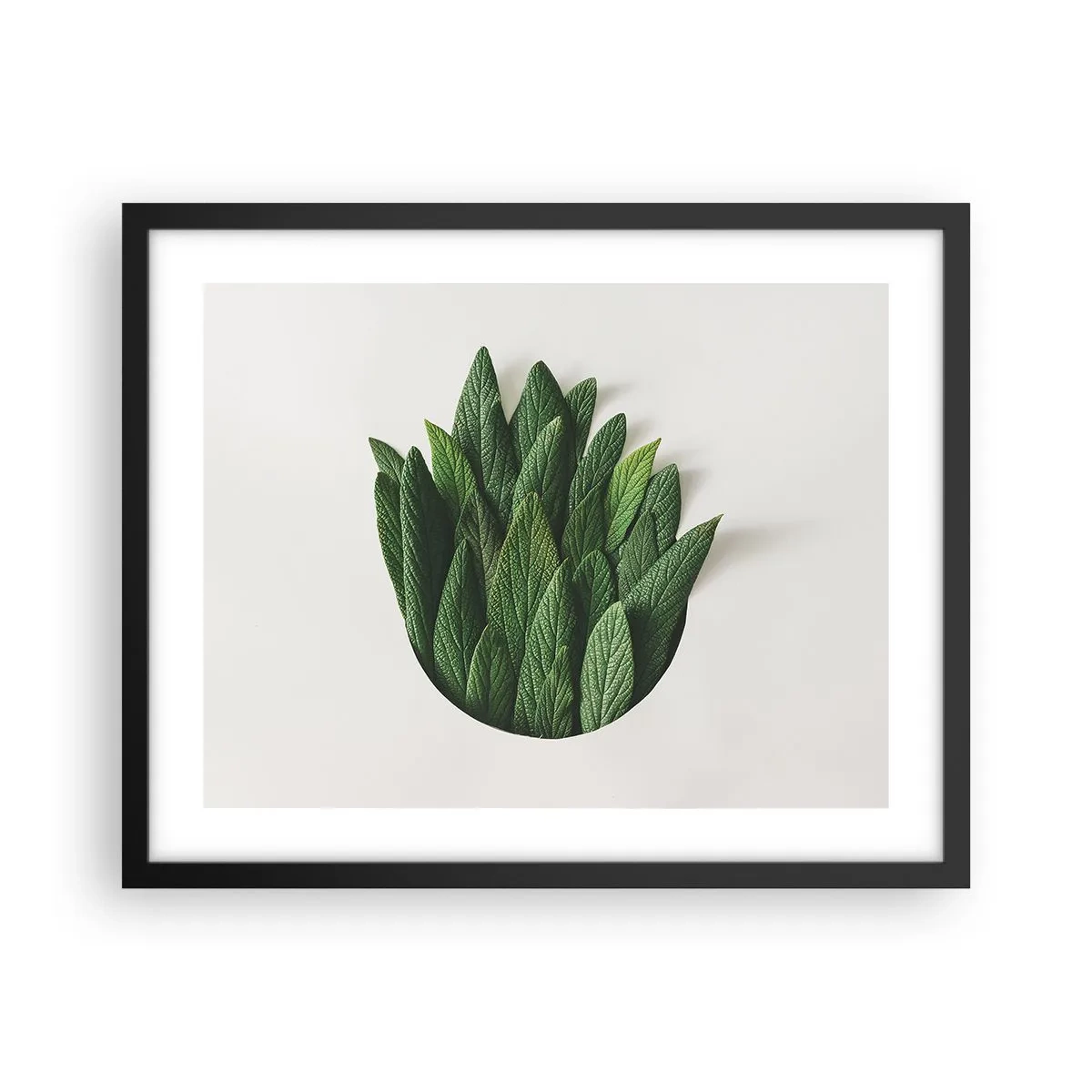 Affiche dans un cadre noir - Poster - Curiosité sans retenue - 50x40 cm