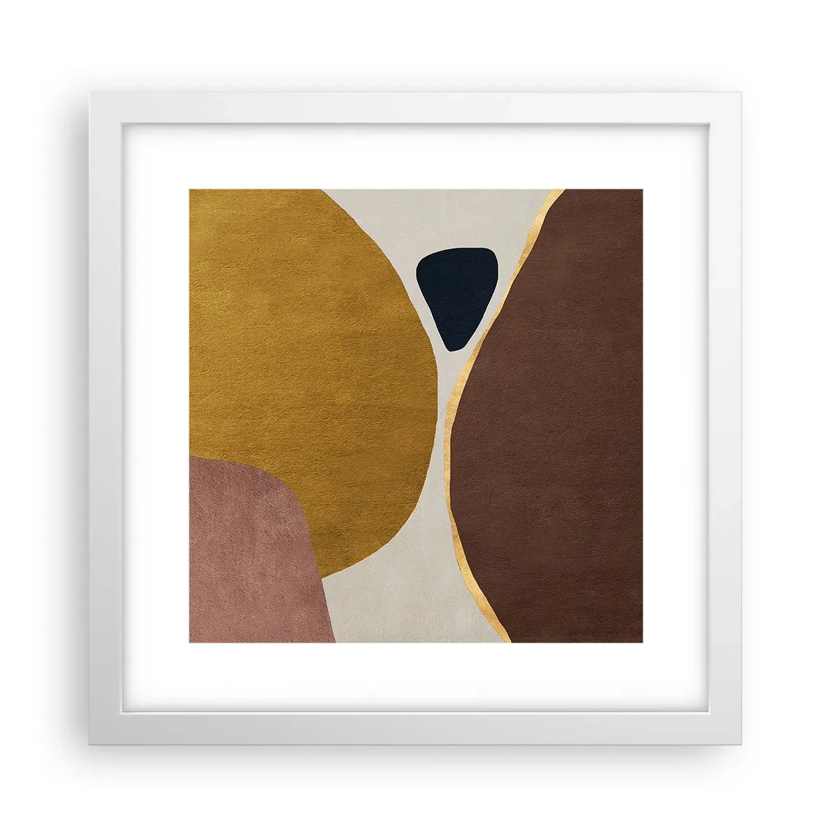 Affiche dans un cadre blanc - Poster - L'abstraction – une place dans l'espace - 30x30 cm