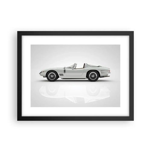 Affiche dans un cadre noir - Poster - Promesse de plaisir - 40x30 cm