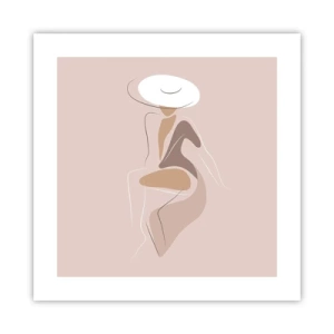 Affiche - Poster - Être une dame - 40x40 cm