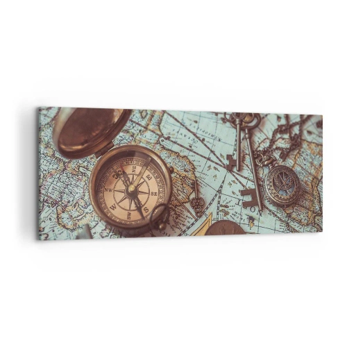 Impression sur toile - Image sur toile - Pour ceux qui recherche l'aventure - 100x40 cm