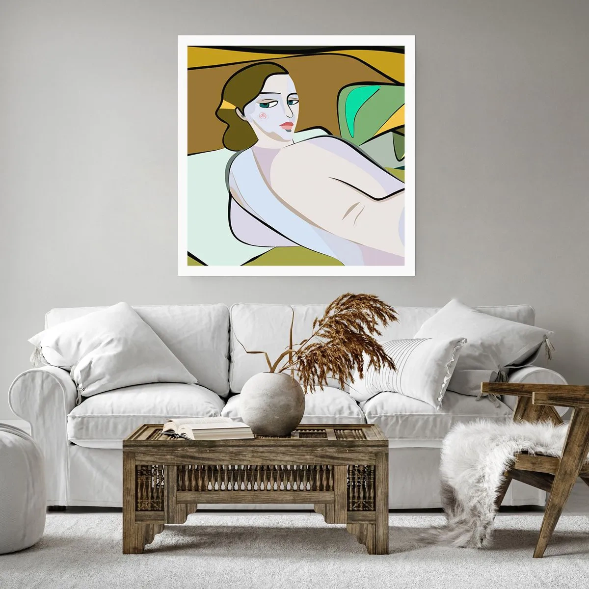 Affiche - Poster - Portrait intime - 30x30 cm