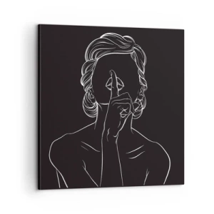 Impression sur toile - Image sur toile - La beauté s'épanouit en silence - 60x60 cm