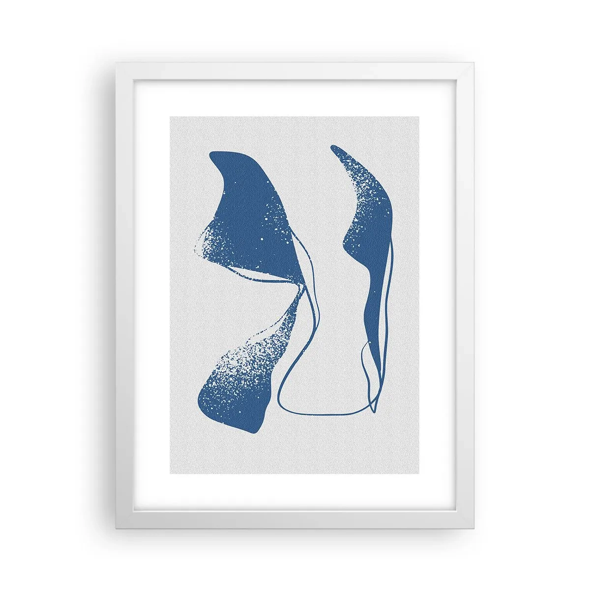 Affiche dans un cadre blanc - Poster - Abstraction ailée - 30x40 cm