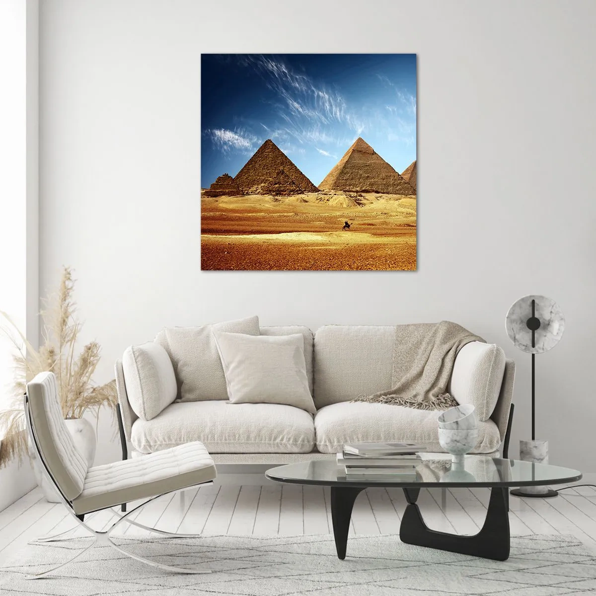 Impression sur verre - Image sur verre - 40 siècles vous regardent - 50x50 cm