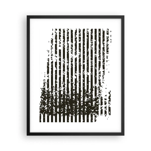 Affiche dans un cadre noir - Poster - Rythme et bruissement - 40x50 cm