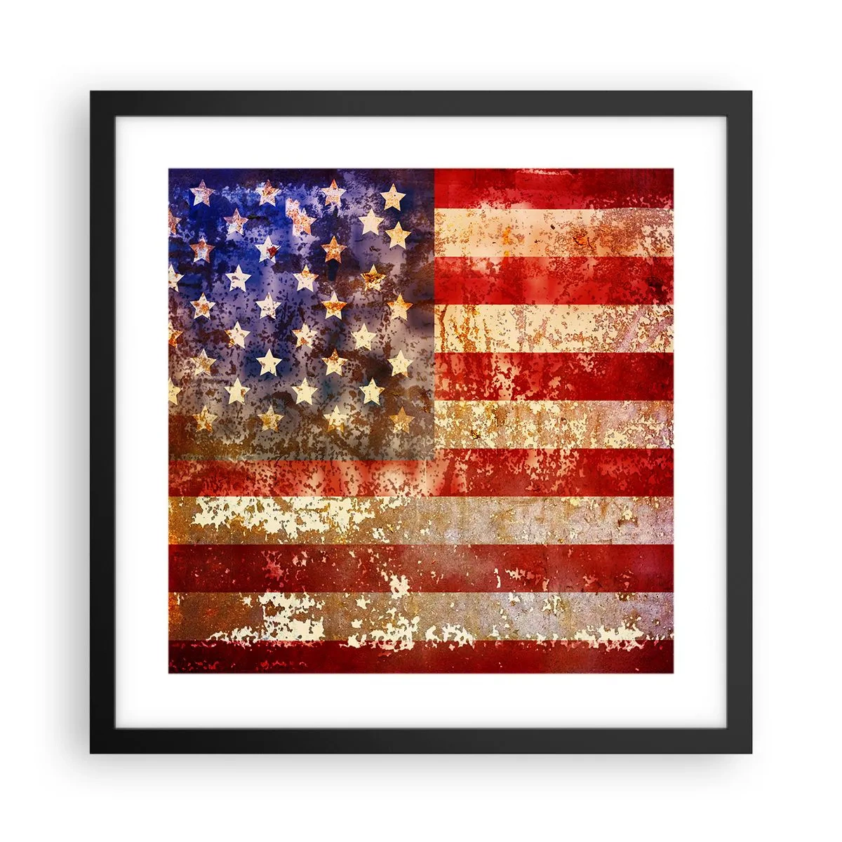 Affiche dans un cadre noir - Poster - La gloire ne s'efface pas - 40x40 cm