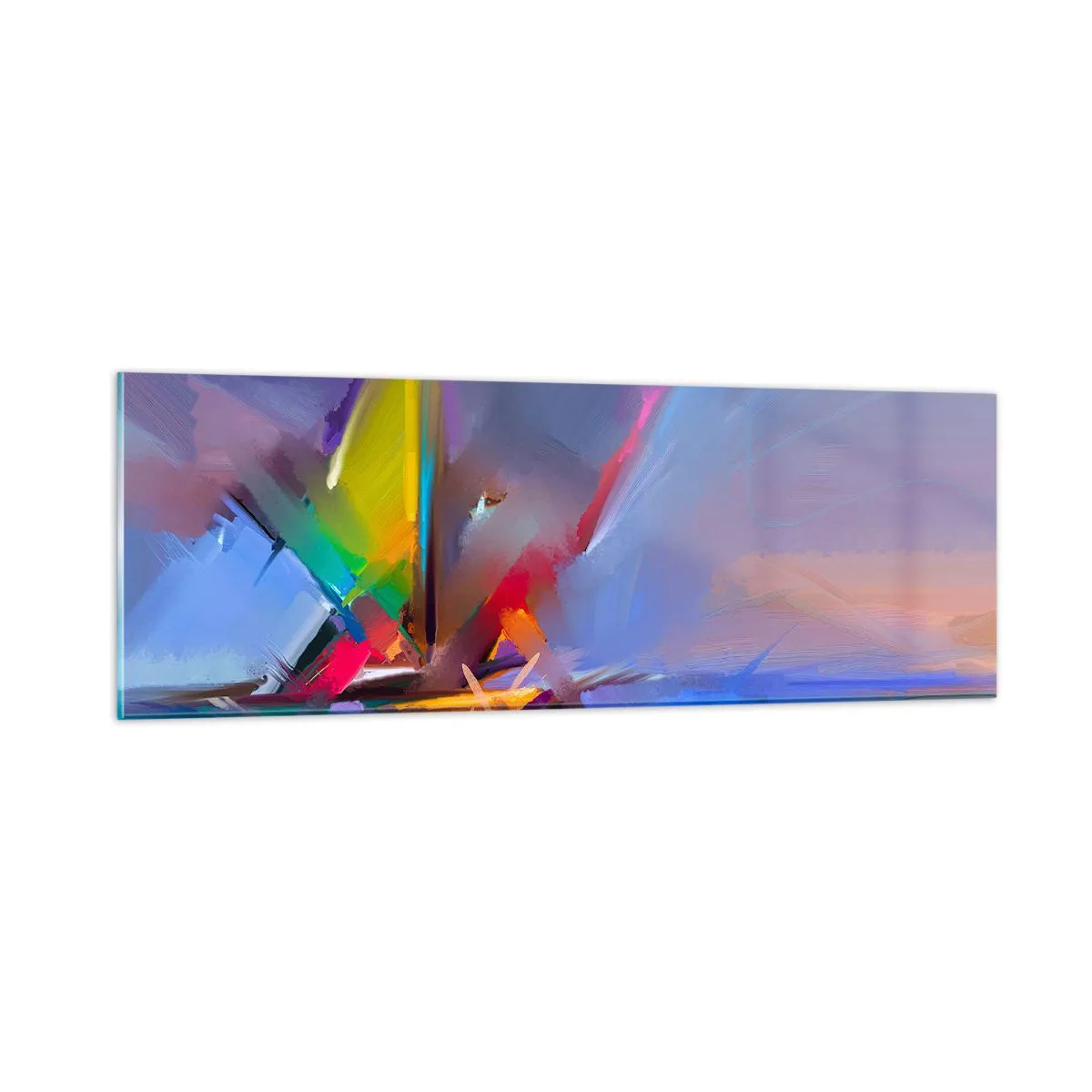 Impression sur verre - Image sur verre - Hélices comme un oiseau - 90x30 cm