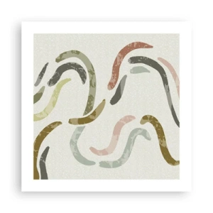 Affiche - Poster - Une joyeuse danse de l'abstraction - 50x50 cm