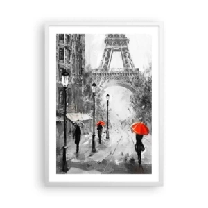 Affiche dans un cadre blanc - Poster - Tous les chemins mènent à elle - 50x70 cm