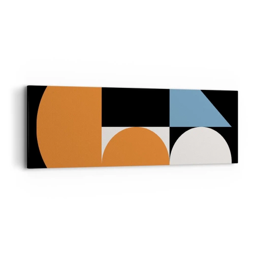 Impression sur toile - Image sur toile - Rangement de figures - 90x30 cm