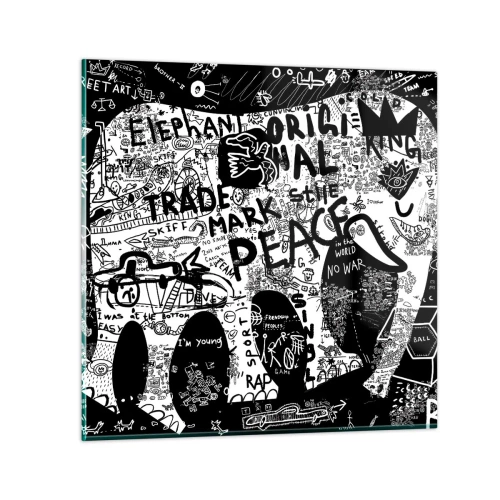 Impression sur verre - Image sur verre - La richesse des rues - 40x40 cm