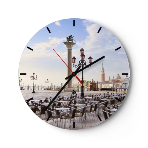 Horloge murale - Pendule murale - Nous vous invitons, tout est prêt - 40x40 cm