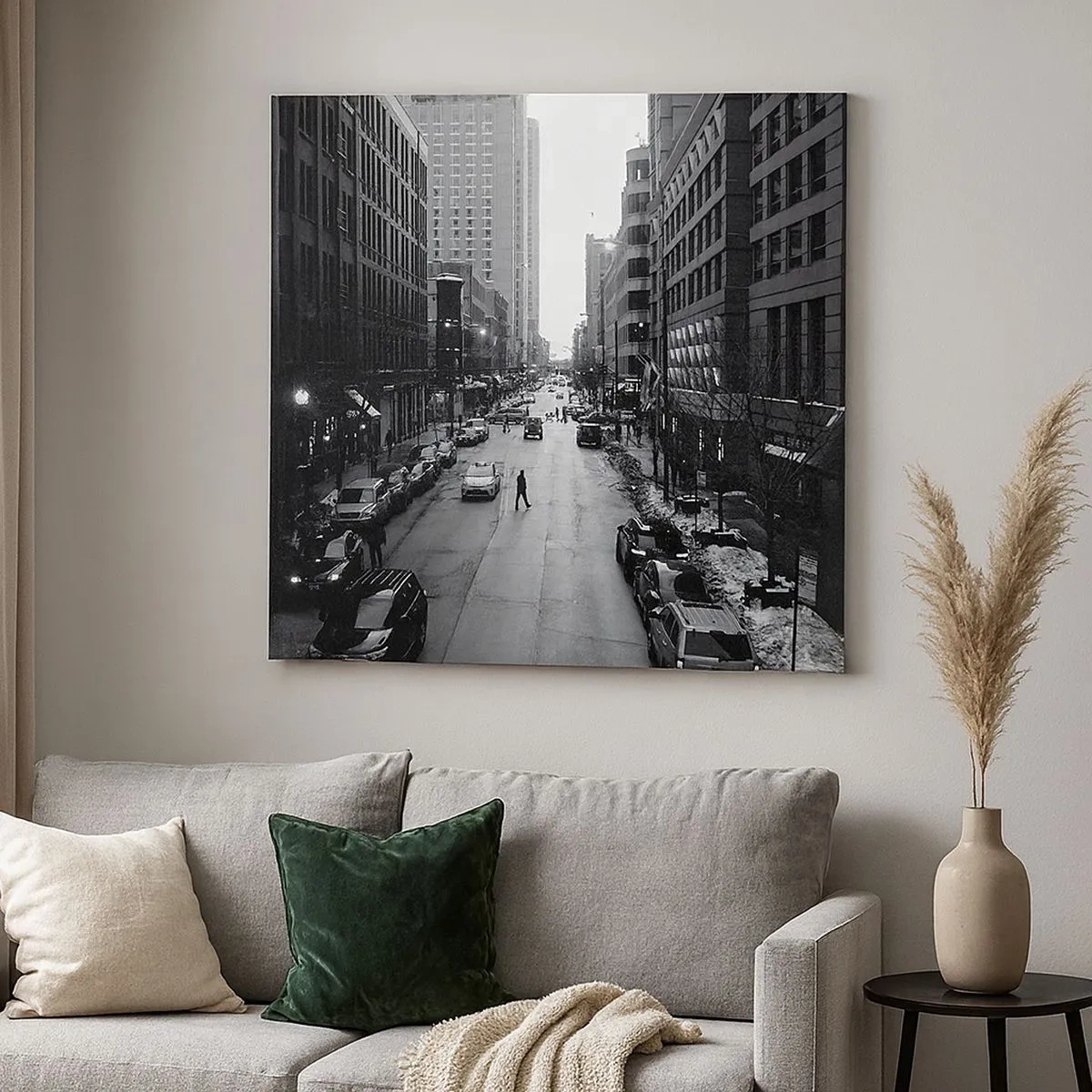 Impression sur toile - Image sur toile - Un autre jour comme tous les autres jours - 30x30 cm