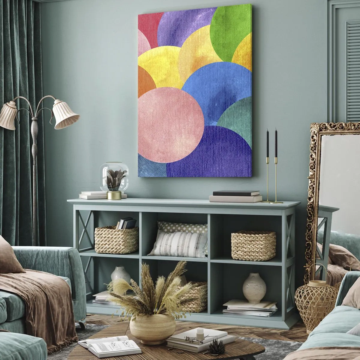 Impression sur toile - Image sur toile - La plénitude primitive de la vie - 45x80 cm