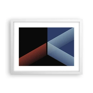 Affiche dans un cadre blanc - Poster - Histoire simple - 40x30 cm