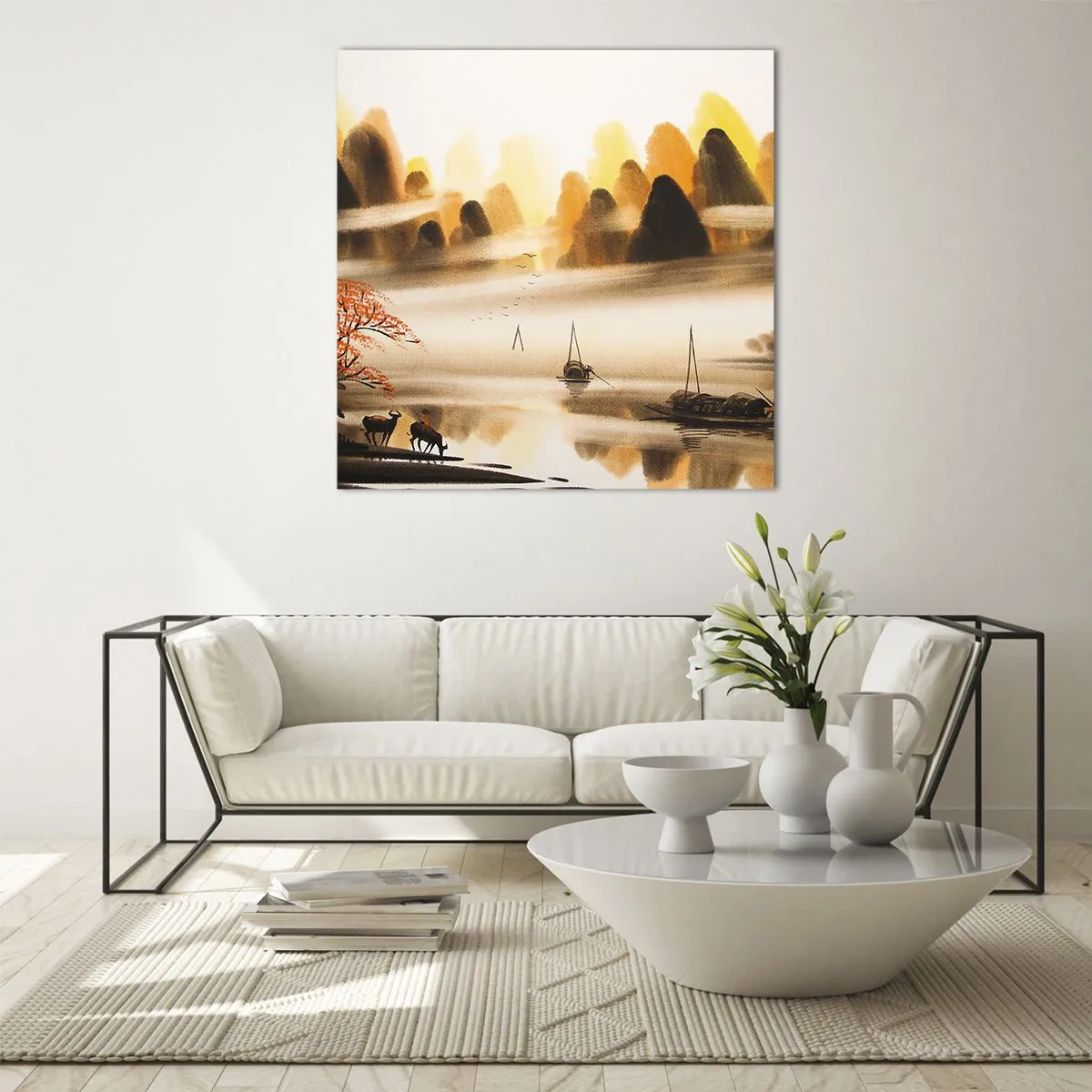 Impression sur verre - Image sur verre - Plus loin que l'Extrême-Orient - 70x70 cm