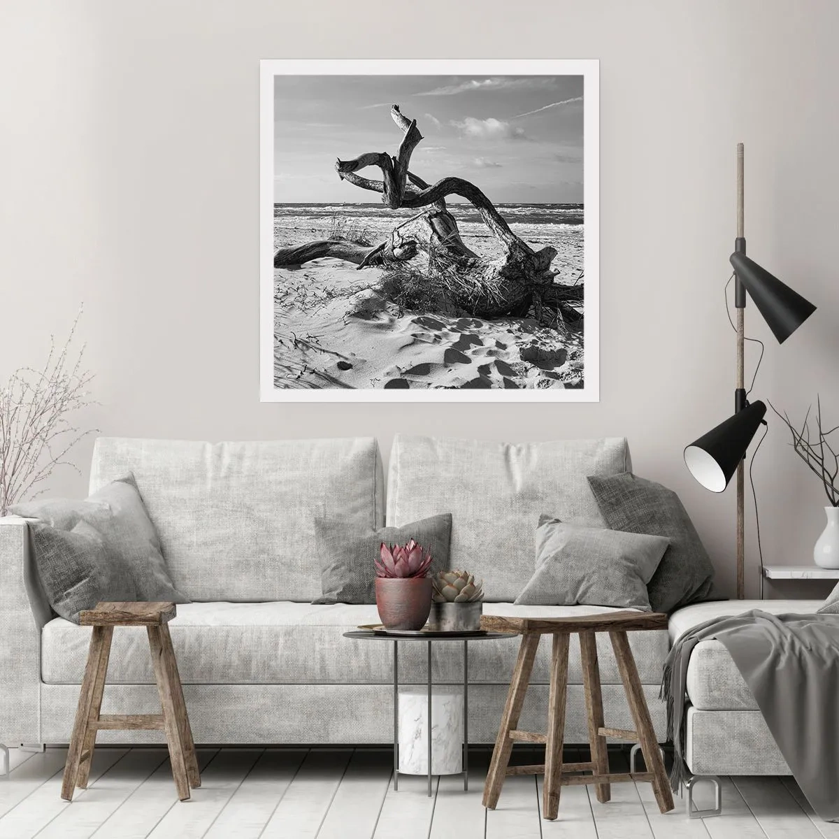 Affiche - Poster - Sculpture marine - 30x30 cm