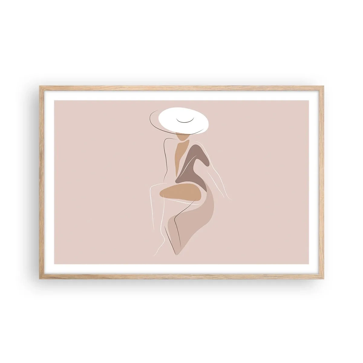 Affiche dans un chêne clair - Poster - Être une dame - 91x61 cm