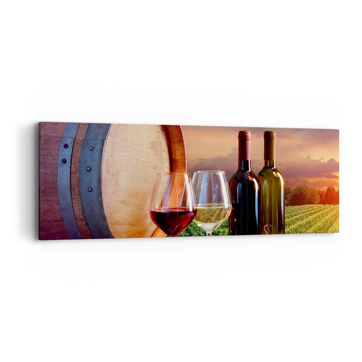 Impression sur toile - Image sur toile - Ici la vie a du goût - 90x30 cm