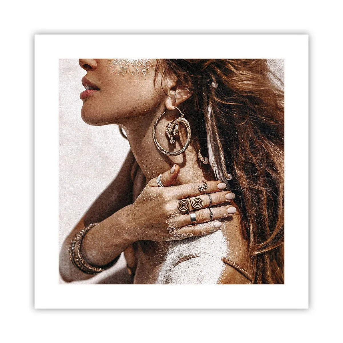 Affiche - Poster - Reine des plages sauvages - 40x40 cm