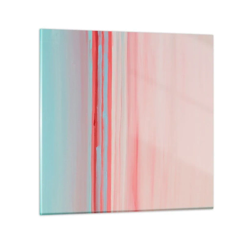 Impression sur verre - Image sur verre - Abstraction à l'aube - 50x50 cm