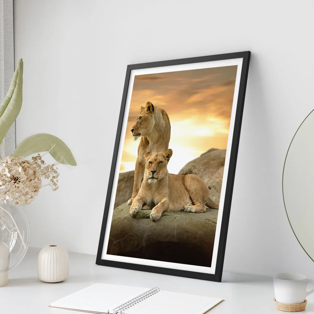 Affiche dans un cadre noir - Poster - Majesté royale - 61x91 cm