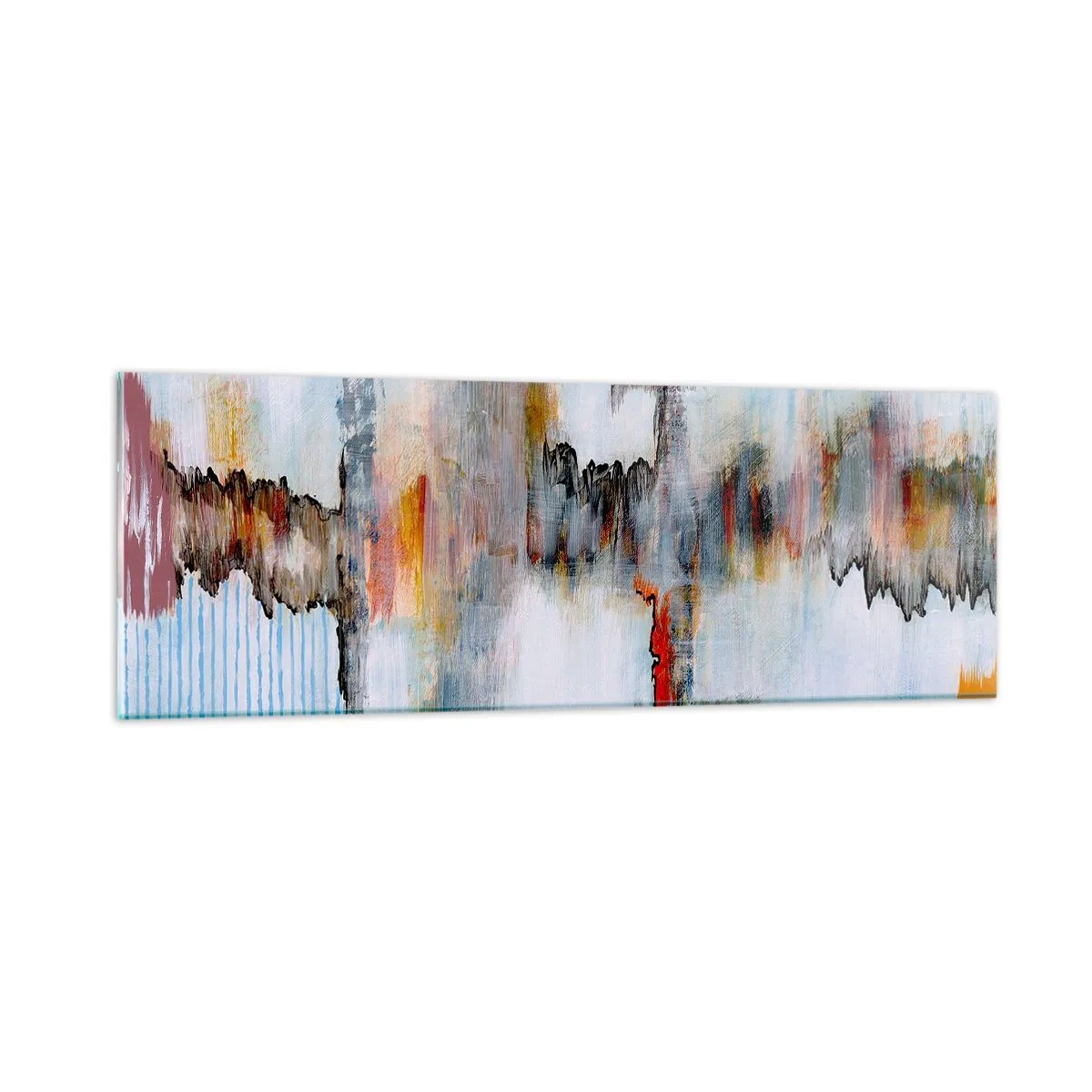 Impression sur verre - Image sur verre - Un bâton sur l'eau - 90x30 cm