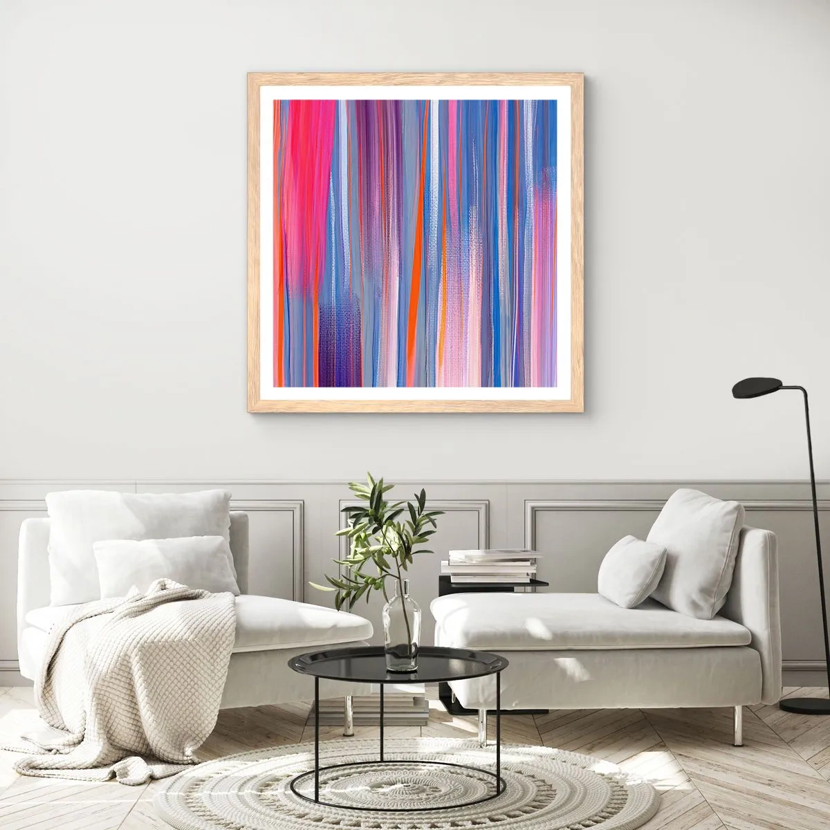 Affiche dans un chêne clair - Poster - Ascension - 30x30 cm