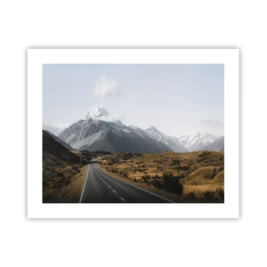 Affiche - Poster - Chemin vers le coeur de la montagne - 50x40 cm