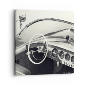 Impression sur toile - Image sur toile - Temps pour riche - 40x40 cm