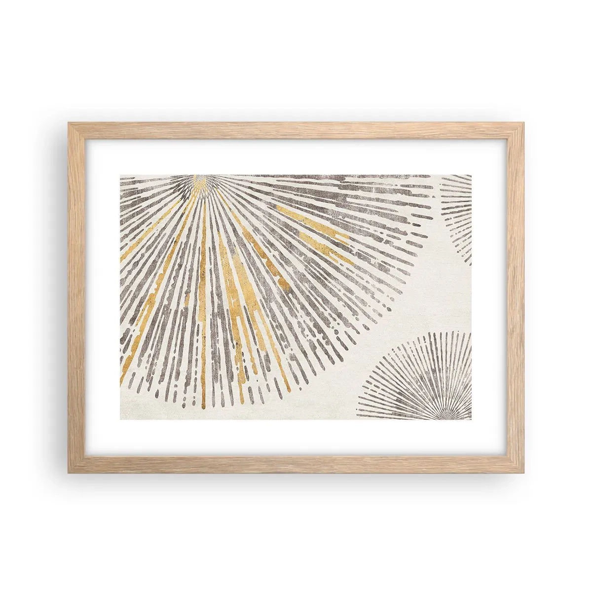 Affiche dans un chêne clair - Poster - La beauté du rayon - 40x30 cm