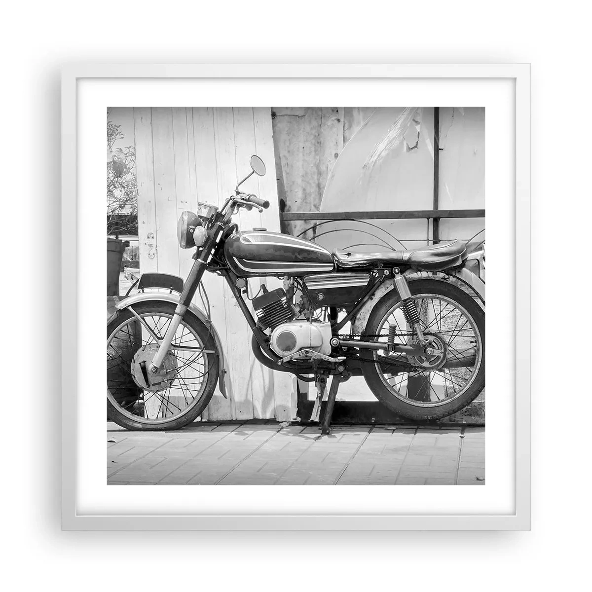 Affiche dans un cadre blanc - Poster - Classique au dessus de tout - 50x50 cm