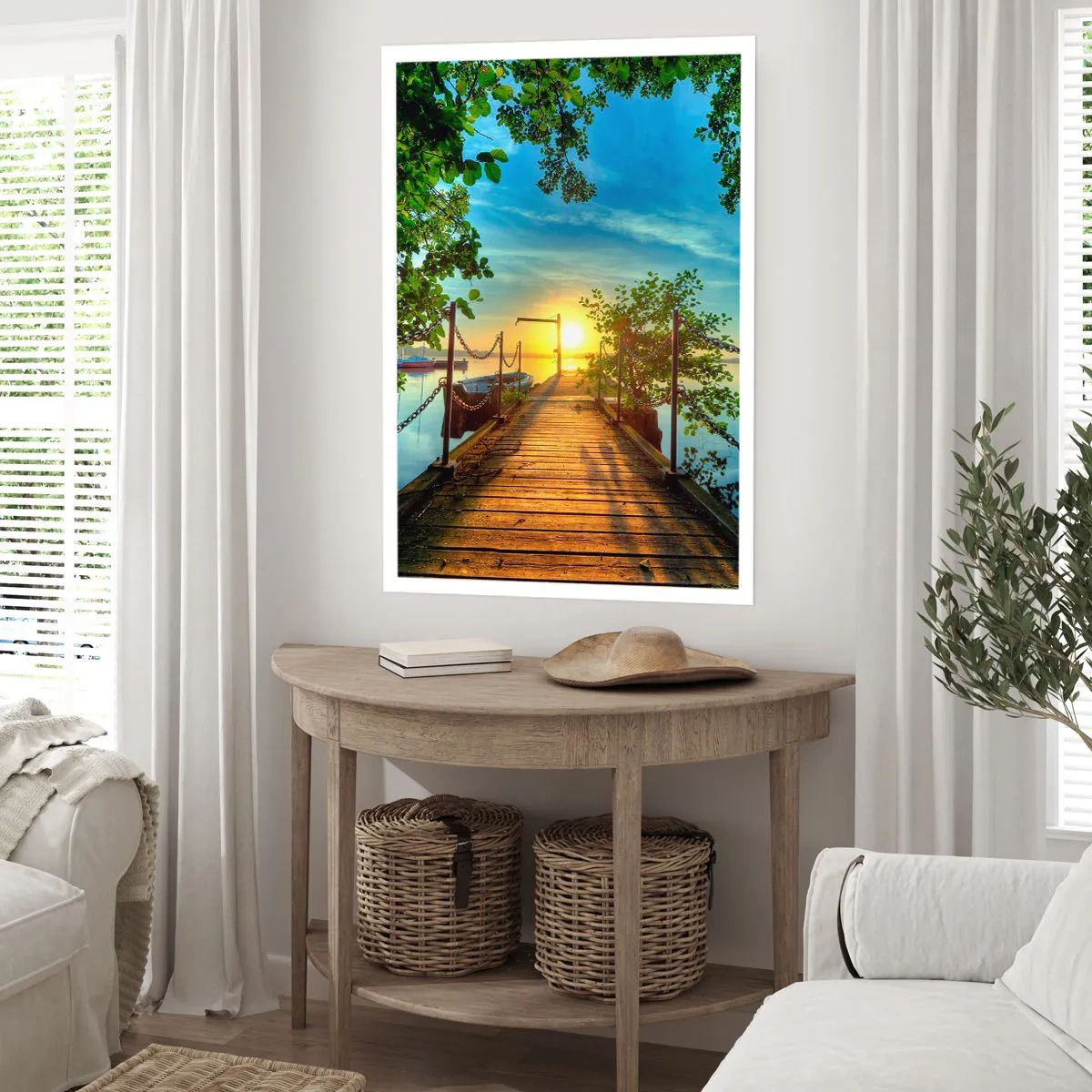 Affiche - Poster - L'ouest au-dessus de l'eau - 40x50 cm
