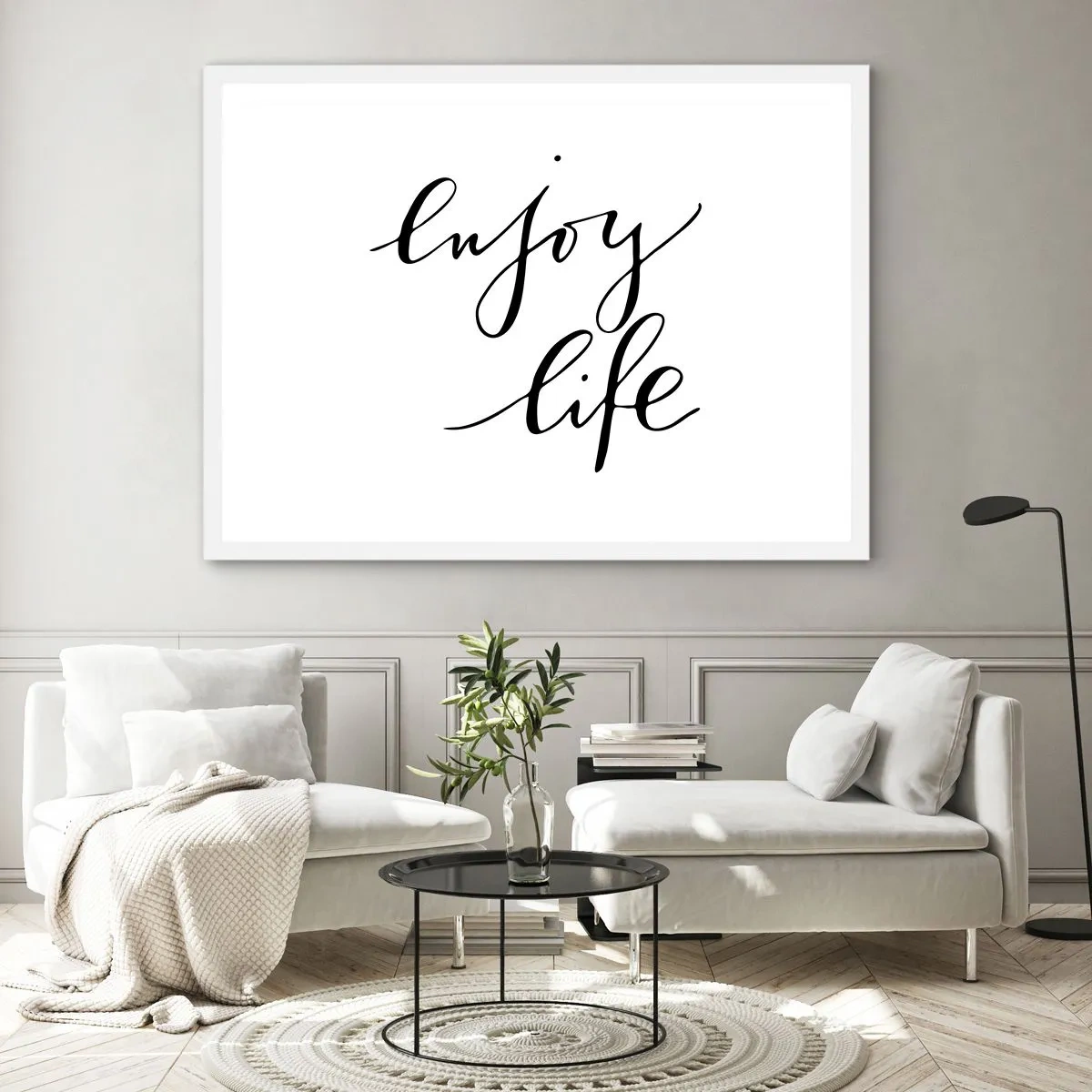 Affiche dans un cadre blanc - Poster - Rien à ajouter.... - 70x50 cm