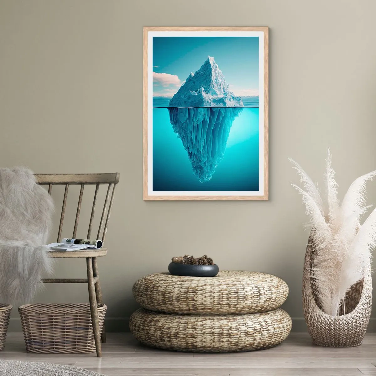 Affiche dans un chêne clair - Poster - Reine de Glace - 61x91 cm