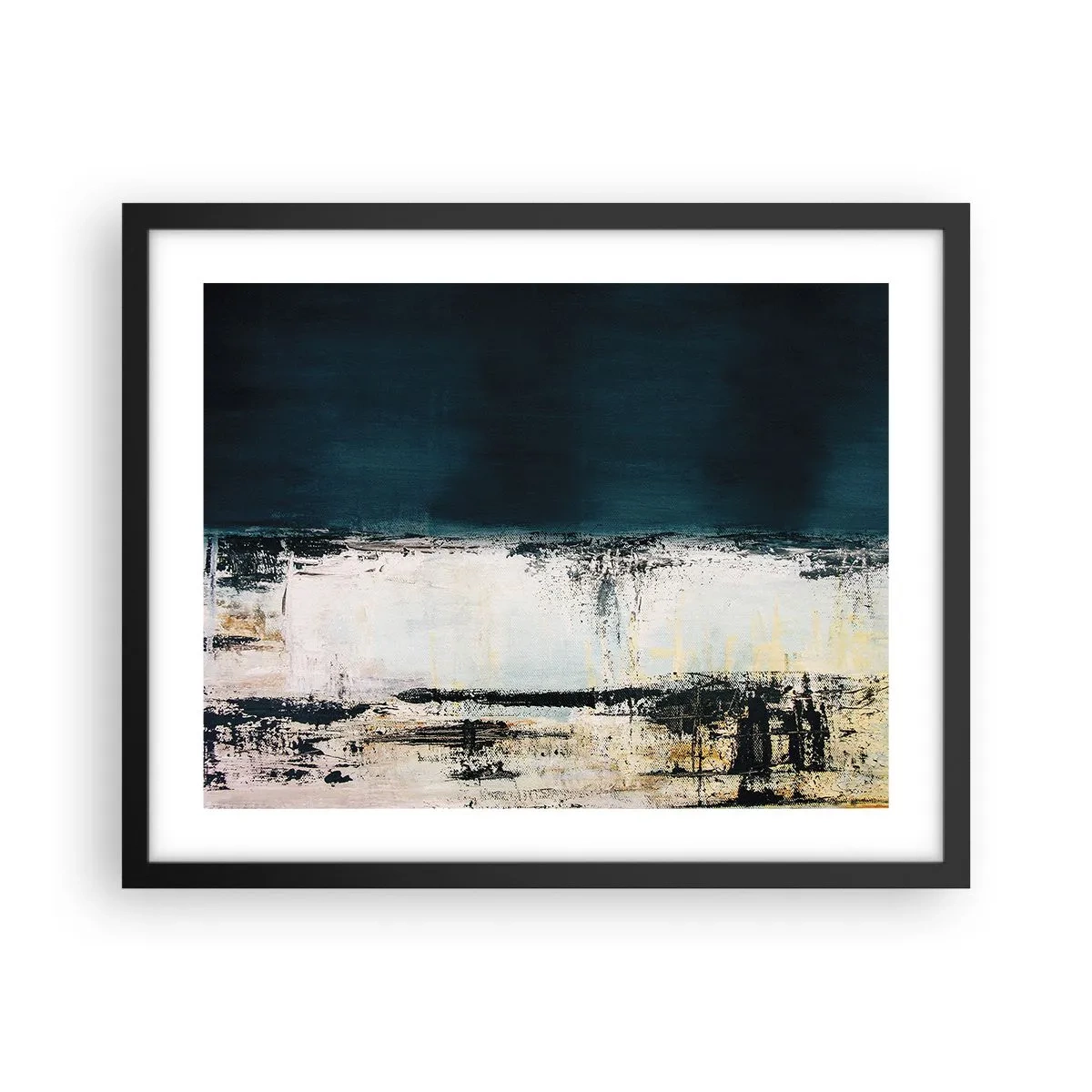 Affiche dans un cadre noir - Poster - Composition horizontale - 50x40 cm