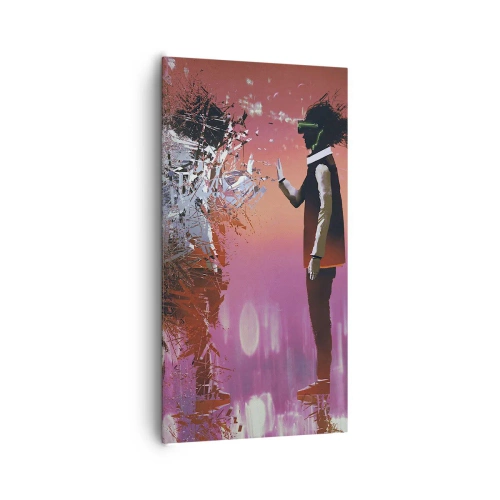 Impression sur toile - Image sur toile - Pouvez-vous regarder à l'intérieur de vous-même ? - 65x120 cm