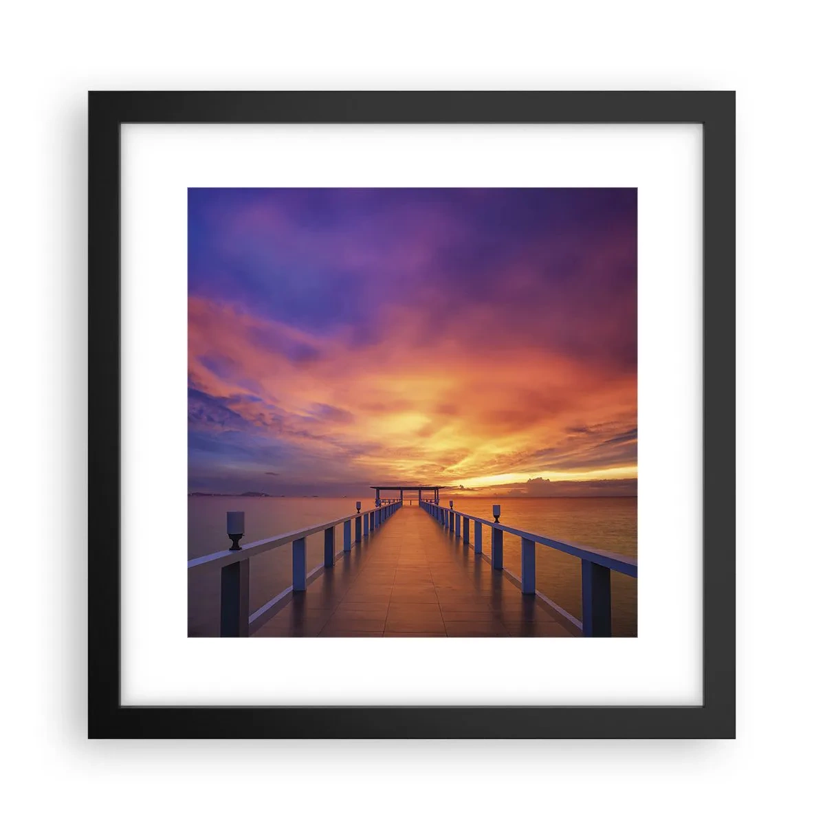 Affiche dans un cadre noir - Poster - Sans fin - 30x30 cm