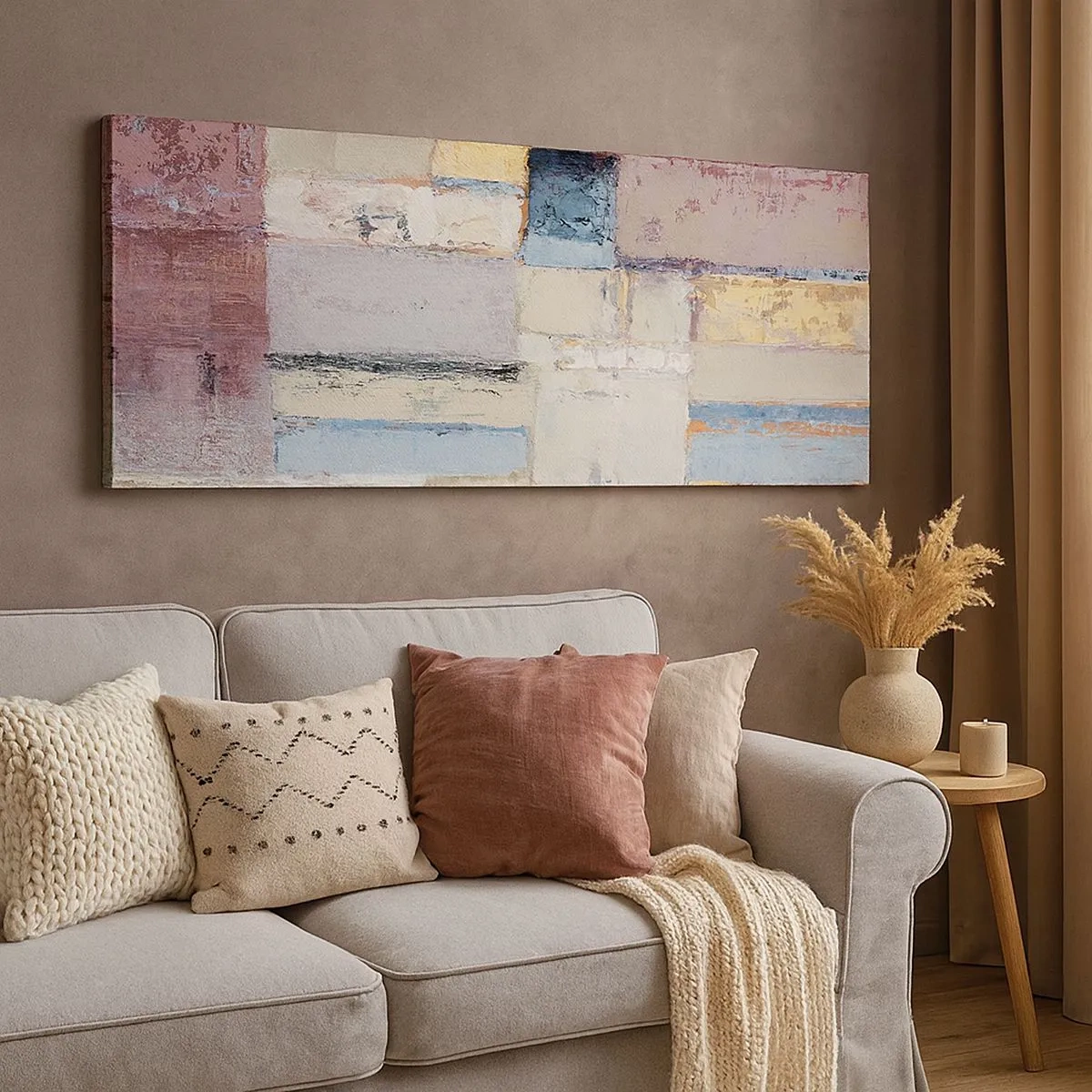 Impression sur toile - Image sur toile - Le calme de la géométrie - 100x40 cm