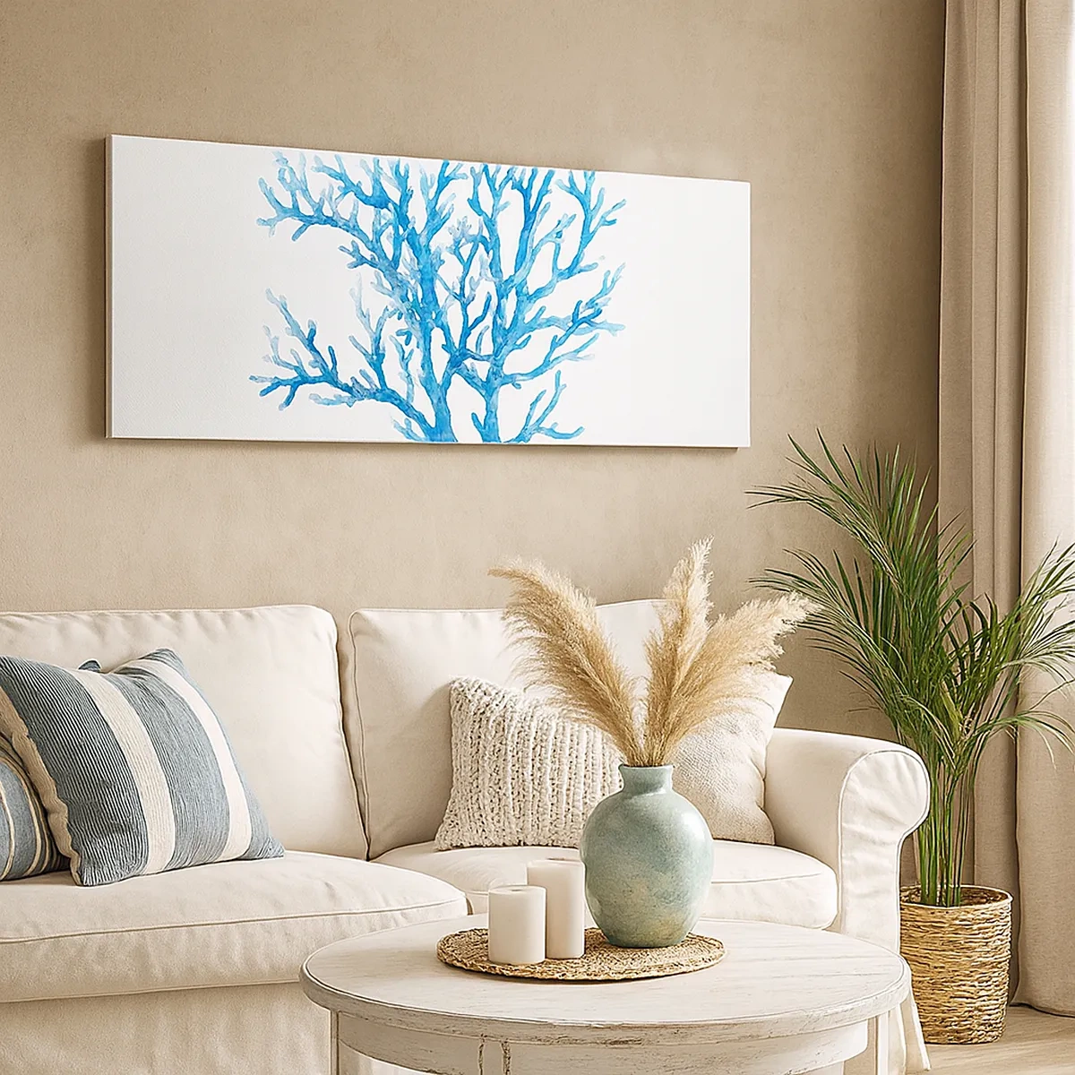 Impression sur toile - Image sur toile - Filigrane nautique - 30x30 cm