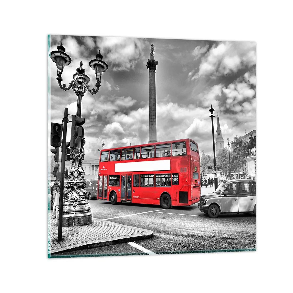 Impression sur verre - Image sur verre - La vraie circulation sanguine de la ville - 70x70 cm