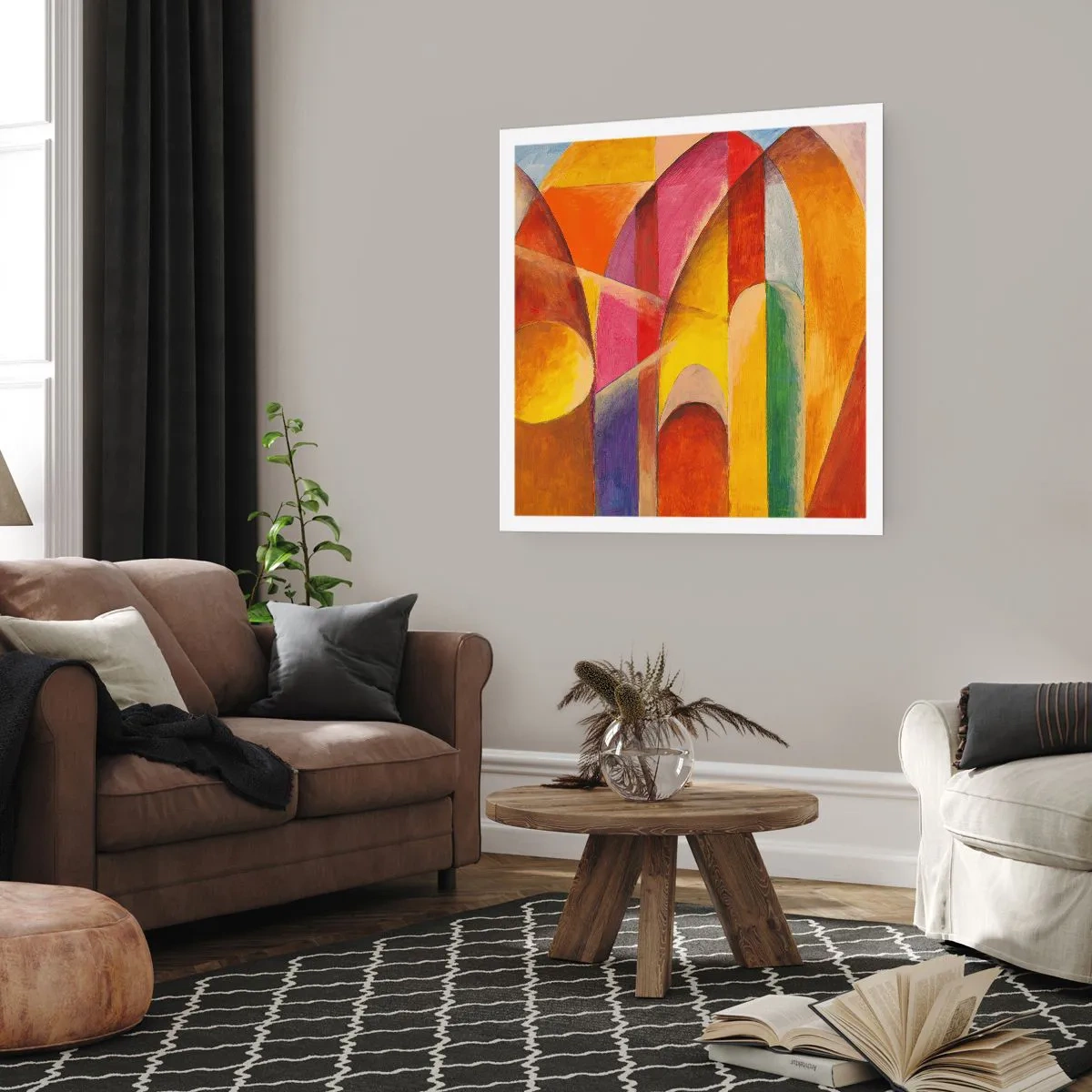 Affiche - Poster - Cathédrale du soleil - 30x30 cm