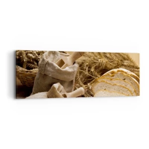 Impression sur toile - Image sur toile - Comment il coupe avec un couteau - 90x30 cm